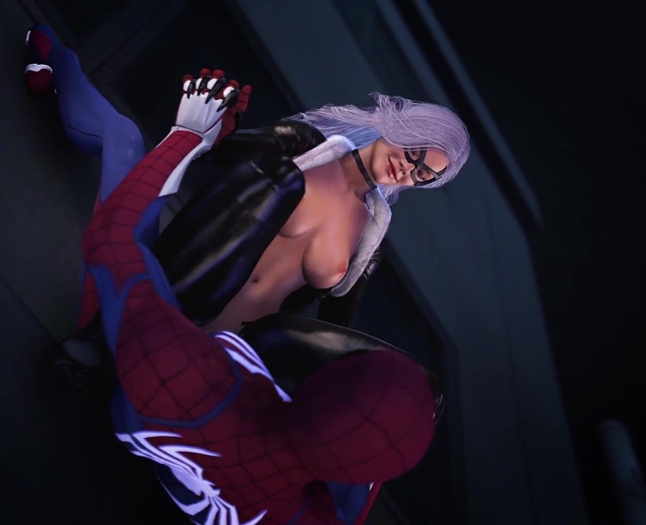 Spider man black cat rule 34