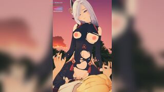 [Sound] The ice beauty Shenhe.