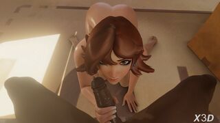 [4K] Kiriko Blowjob [Blacked][Nude][X3D]