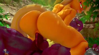 applejack x spike [hooves-art]