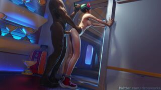 Kiriko's pumping heals Naked (blacked) [Dzooworks]