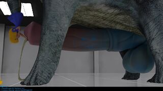 [Boldfinger42] Futa Dino Taur Solo Urethral Insertion