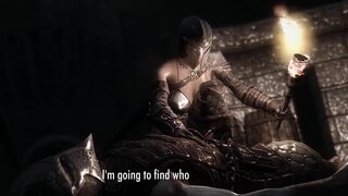 Dawnguard Soldier is taken in the night by a Vampiric Minion by Izzyguy1234