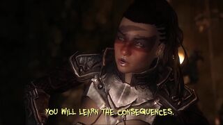 Heroine is taken by a Lurker while exploring the depths of Solstheim by Izzyguy1234