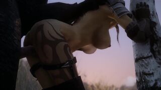 Werebear takes Elf Spy as his Mate by Izzyguy1234