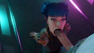 [4K] Cheri Blowjob [White][Pewposterous]