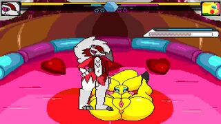 MUGEN - Lycacroc Knocks up Sugar, The Pikachu