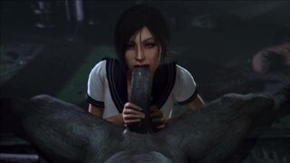 Ada and Mr.X blowjob