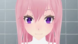 Vid1 - Lilia in bathroom