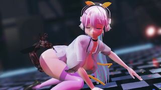 Super Sonico dance with insects (Goutouren)