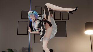 Maid Miku and insect in hotel room (Miaoshaquan)