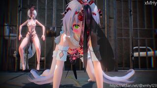 Luo Tianyi and Haku fucked in jail part 2 by xmhy