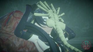 [DysonMMD] Mona suffers a facehugger impact