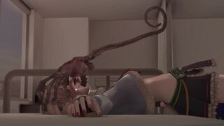 [DysonMMD] Mokota throatfucked by facehugger