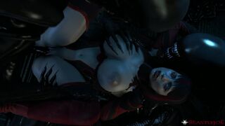 Skarlet alien gangbang