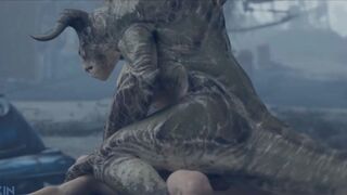 Pansexual Death Claw HMV PMV Unfinished (Wet)