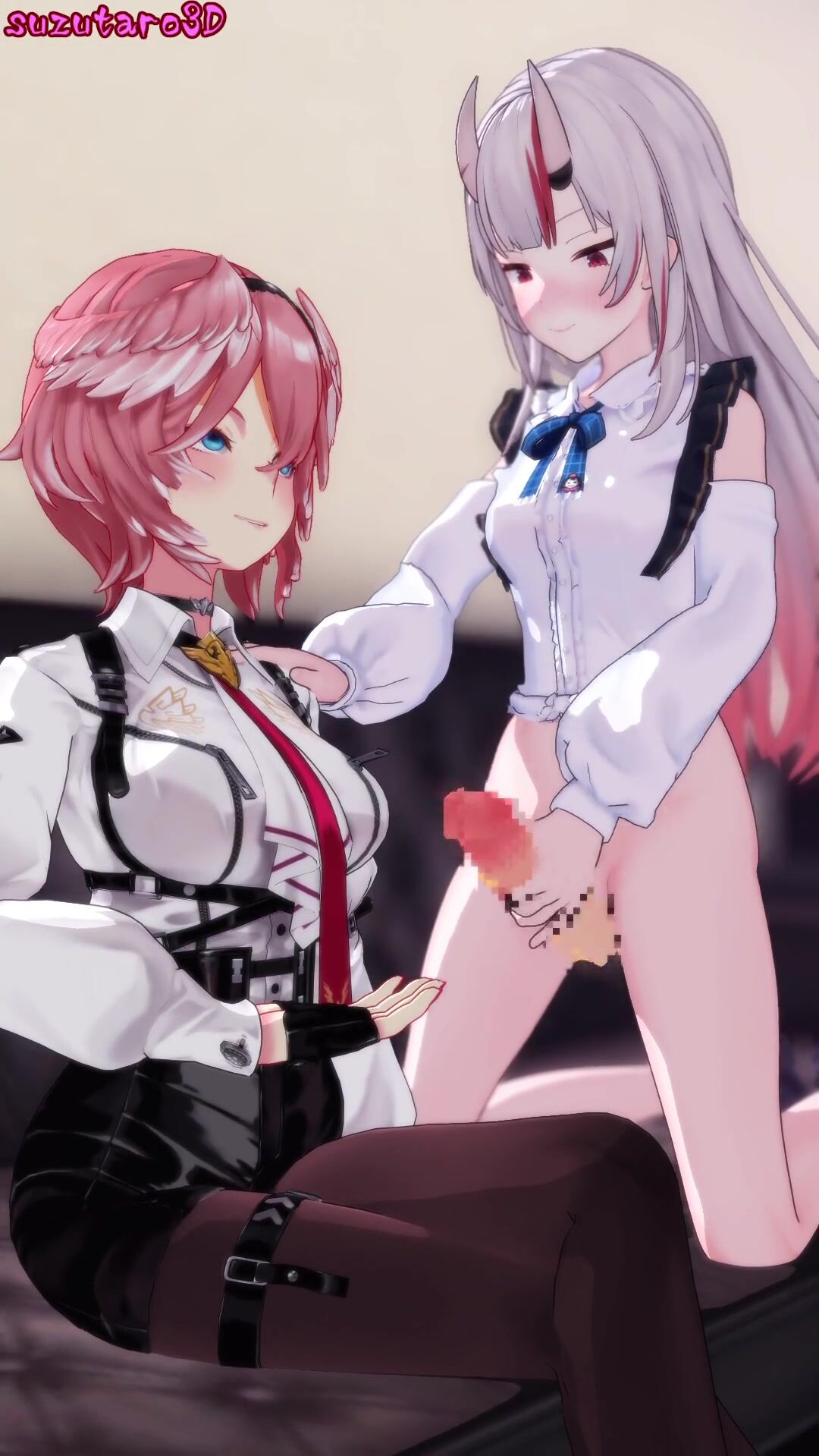 nakiri ayame and takane lui [suzutaro3d]