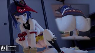 Kujou Sara Riding [Akt]