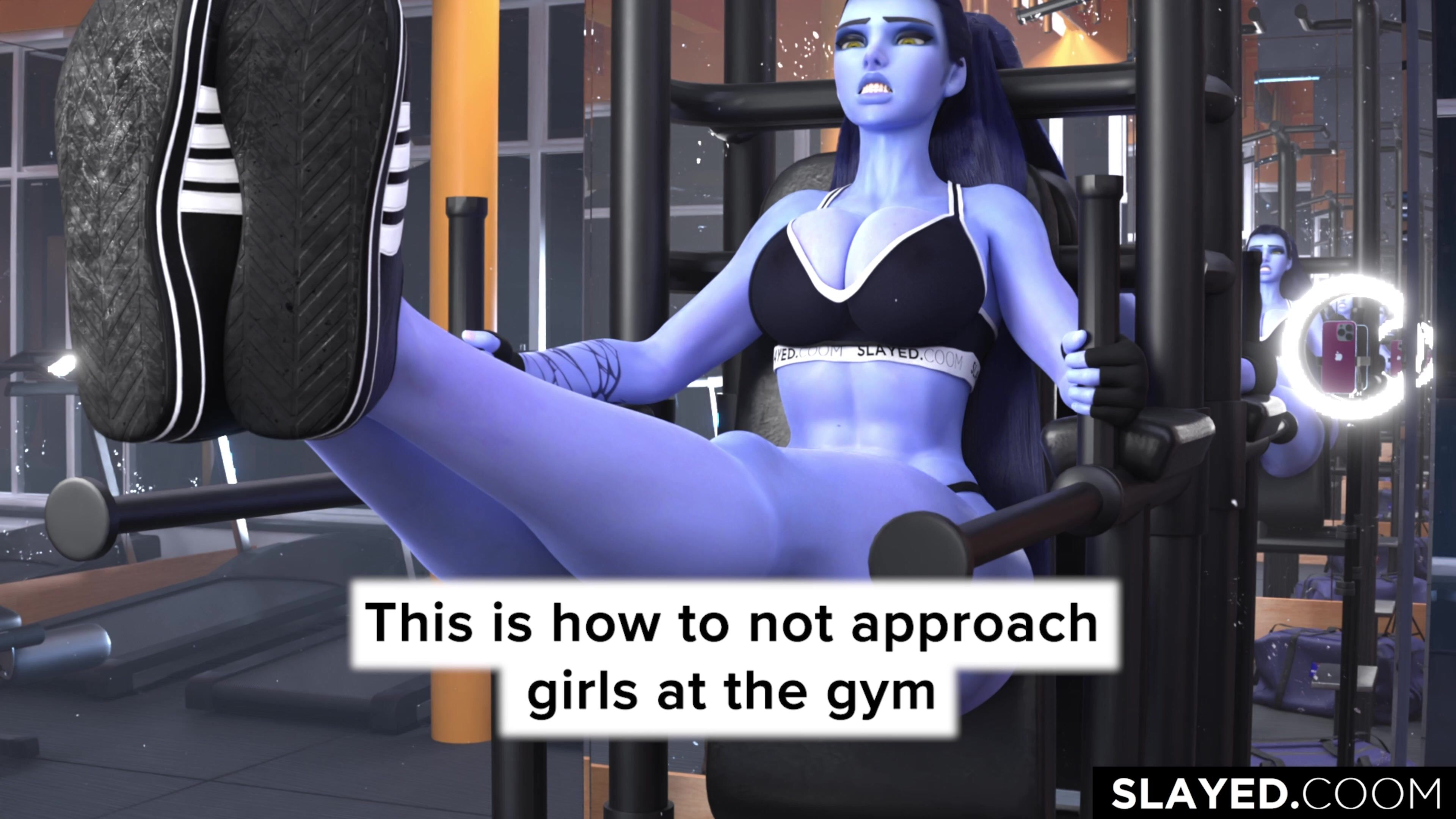 Widowmaker gym porn