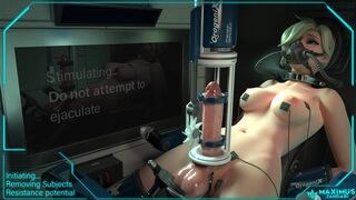 Mercys cock edged by machines and then balls drained: Trailer