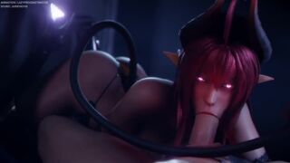 Daemon Girl Blowjob - lazyprocrastinator