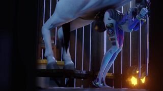 D.va x Horse (The bartender)