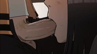 Hinata blowing naruto