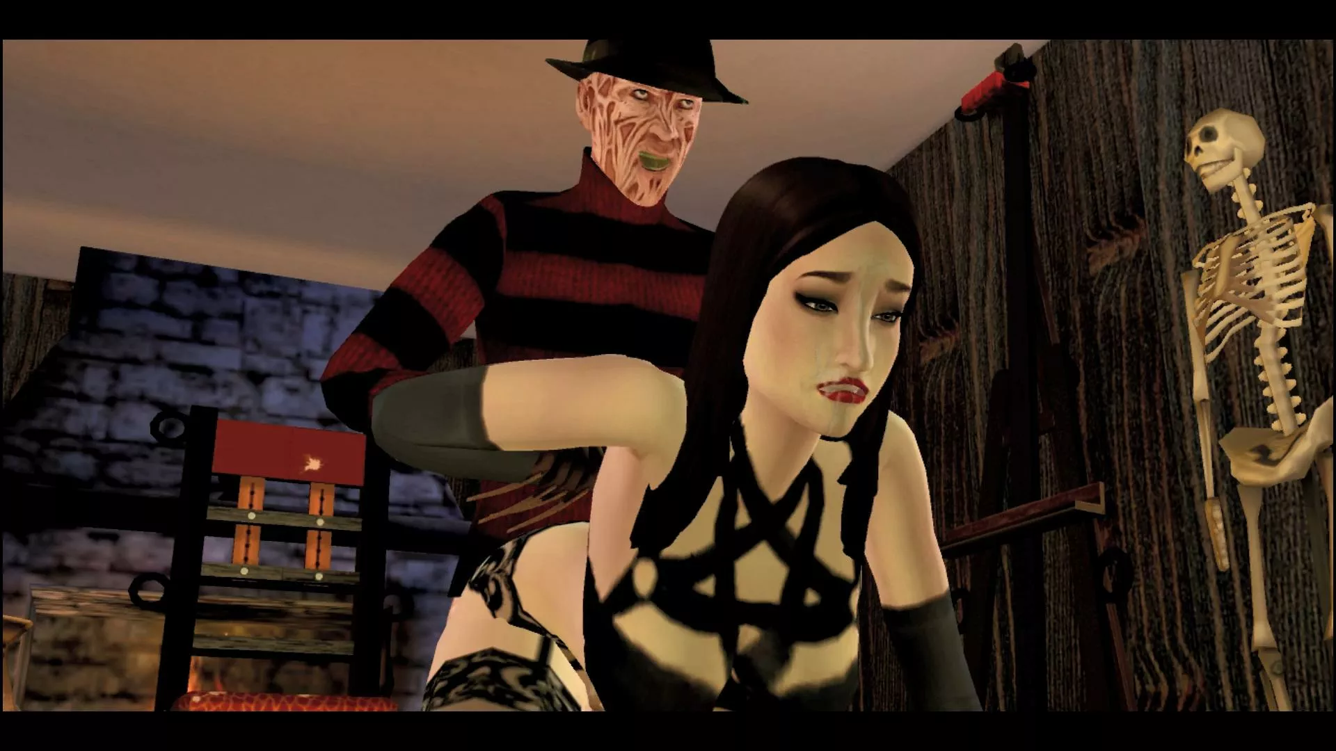 (Old Video) Sims 4 - Nightmare on Elm Street porn parody ft. Sasha Grey