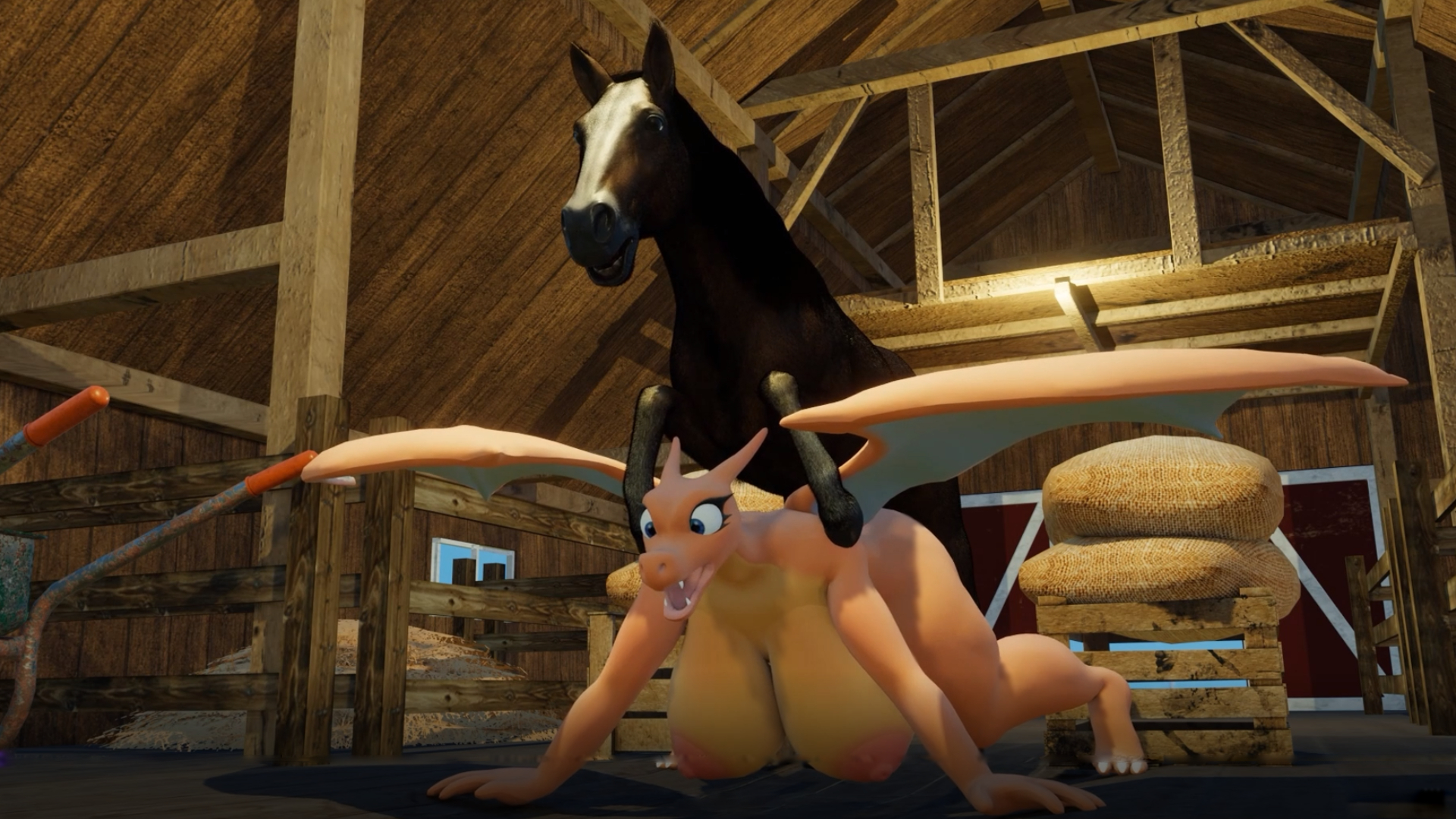 Horse breeds Charizard ZoidAnimations photo