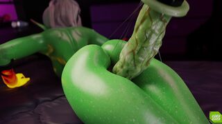 Lord Dominator Tries Out Her New Sextoy