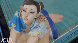 Chun-Li Gym Workout [White][X3D][4K]