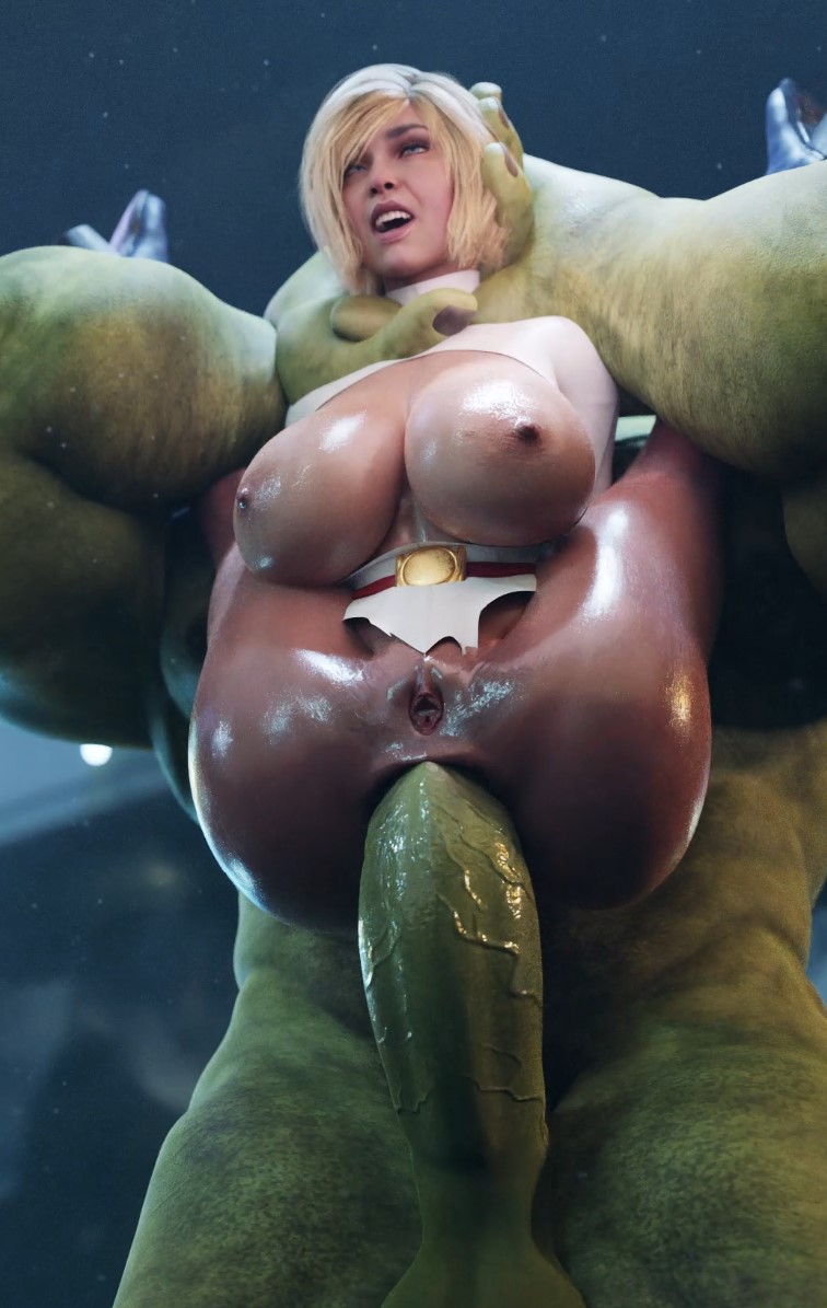 She Hulk Power Girl Porn - 4K] Power Girl And Hulk Full Nelson [Dom3D]