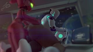 Futa Scarlet Rain & Drossel DP Haydee - AdrianDustRed