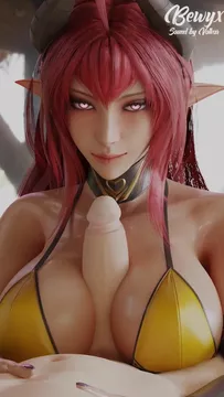 Daemon Girl Titjob
