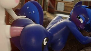 Futa Celestia Pounds Luna Doggystyle Anal - EroStud