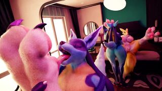 Lucario Lics Renamon Paws