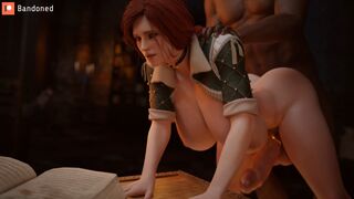 Triss Merigold Bends Over [Clothed][Blacked][Bandoned]