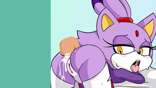 Blaze the Cat Anal [Beachside Bunnies + HearlessSoul]
