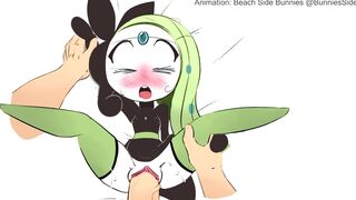 Meloetta getting fucked by her trainer [Beachside Bunnies + HearlessSoul]