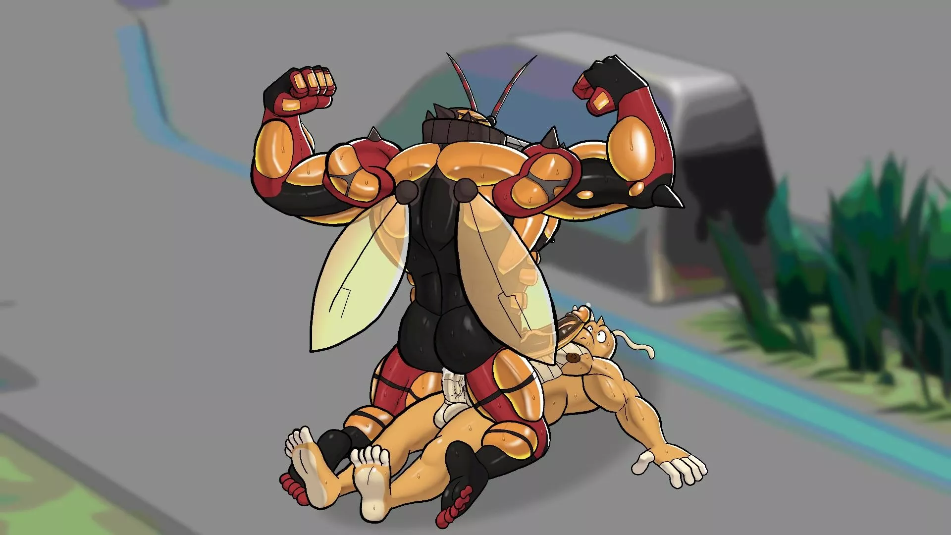 [hunter-husky]Riding Buzzwole