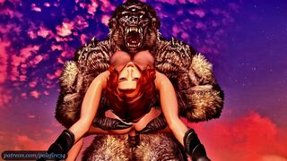 Paying Troll Toll with her pussy - massive penetration