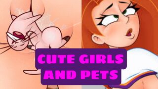 CUTE GIRLS AND THEIR PETS PMV