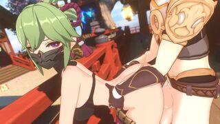 Sex with Shinobu at the Grand Shrine - Geshin Impact