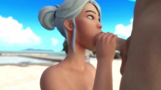 Beach Vacation with Jett (Valorant) [Shidosan]