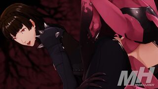 Makoto Nijima Threesome [Persona5] [Mokujin Hornywood]