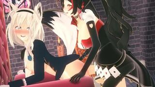 Ookami Mio & Shirakami Fubuki (Hololive) [KoiKoiS]