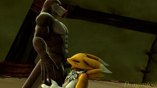 Renamon and Lizard