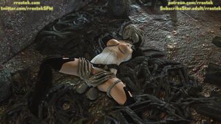 Miranda Femshep and Ashley trapped and bred by Xenomorphs