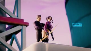 Kate Bishop caught with Hawkeye doing some "bonding partner training."[Wanksy]