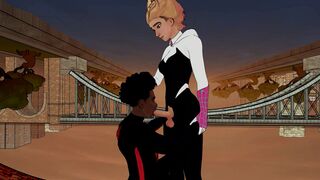 Miles X Gwen Blowjob (futa)